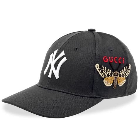 black gucci yankees hat|gucci new york yankee hat.